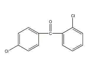 2,4'-二氯苯甲酮结构式
