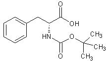 N-Boc-D-苯基甘氨酸结构式
