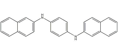 N,N'-二(2-萘基)对苯二胺结构式