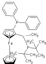 (+)-1,1'-二((2R,4R)-2,4-二乙基磷)二茂铁结构式