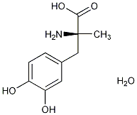 (-)-3-(3,4-二羟基苯基)-2-甲基-L-丙氨酸一点五水结构式