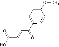 3-(4-甲氧基苯甲酰)丙烯酸结构式
