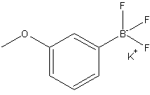 (3-甲氧基苯基)三氟硼酸钾结构式