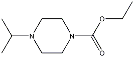4-(1-甲基乙基)哌嗪-1-甲酸乙酯结构式