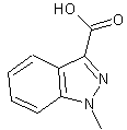 1-甲基吲唑-3-羧酸结构式