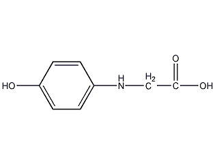 N-(4-羟苯基)甘氨酸结构式
