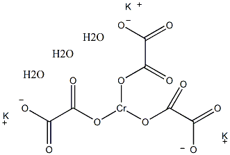三水草酸铬钾结构式