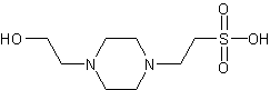 4-羟乙基哌嗪乙磺酸结构式