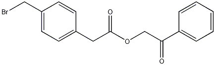 4-(溴甲基)苯乙酸苯乙酮酯结构式