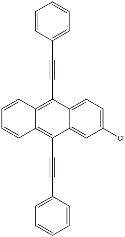 2-氯-9,10-双(苯乙炔基)蒽结构式