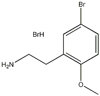 2-(5-溴-2-甲氧基苯基)乙胺氢溴化物结构式