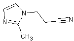 1-(2-氰乙基)-2-甲基咪唑结构式