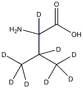 DL-缬氨酸-d8结构式
