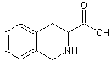 1,2,3,4-四氢-3-异喹啉羧酸盐酸盐结构式
