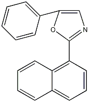 2-(1-萘基)-5-苯基恶唑结构式