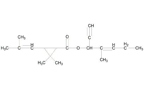 烯炔菊酯结构式