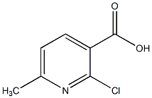 2-氯-6-甲基烟酸结构式