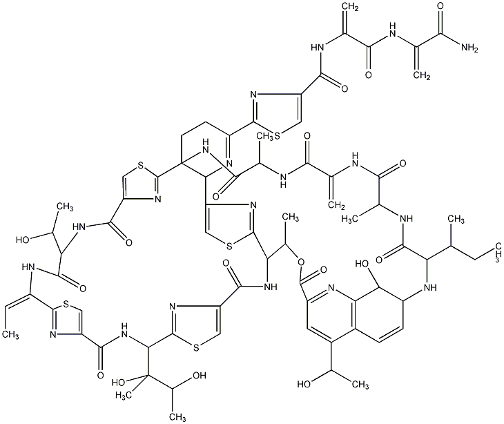 硫链丝菌素结构式