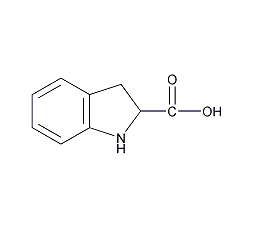 (S)-(-)-吲哚林-2-羧酸结构式