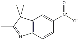 2,3,3-三甲基-5-硝基-3H-吲哚结构式