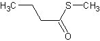 硫代丁酸甲酯结构式