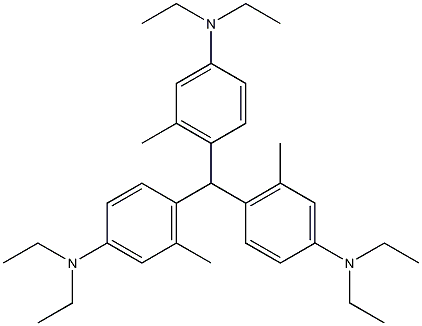 三(2-甲基-4-二乙胺基苯基)甲烷结构式
