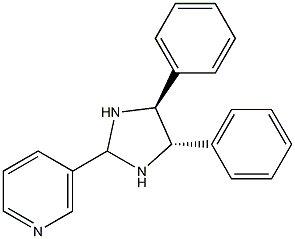 3-(1,3-二甲基-(4S,5S)-二苯基咪唑烷)吡啶结构式