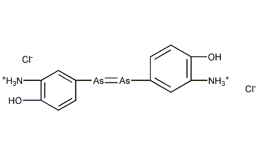 6,6'-Dihydroxy-3,3'-diarsene-1,2-diyldianilinium dichloride