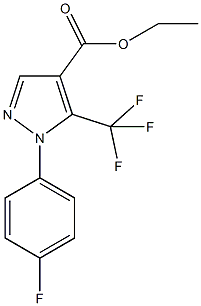 2-(4-氟苯基)-3-(三氟据埃及)吡唑-4-羧酸乙酯结构式
