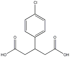3-(4-氯苯基)戊二酸结构式