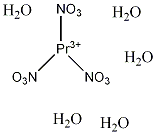 三硝酸镨五水结构式