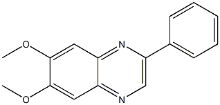 6,7-二甲氧基-2-苯基喹喔啉结构式
