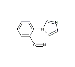 2-(1H-咪唑-1-基)苯甲腈结构式