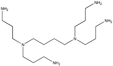 N,N,N',N'-四(3-氨基丙基)-1,4-丁二胺结构式