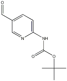 (5-甲酰吡啶-2-基)-胺基甲酸叔丁基酯结构式
