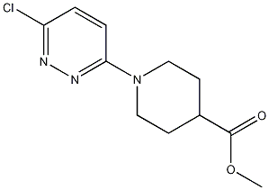 1-(6-氯哒嗪-3-基)哌啶-4-羧酸甲酯结构式