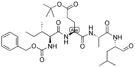 Z-异亮氨酰-叔丁基谷氨酰-丙氨酸-亮氨酸缩醛结构式