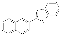 2-(2-萘基)吲哚结构式