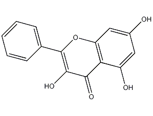 3,5,7-三羟基黄酮结构式