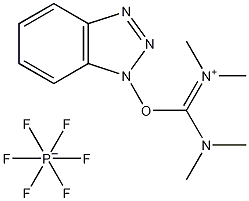 O-(苯并三唑-1-基)-N,N,N',N'-四甲基异脲六氟化磷结构式