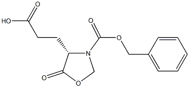 (S)-(+)-3-(苄氧基羰基)-5-羰基-4-噁唑烷丙酸结构式