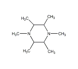 1,2,3,4,5,6-六甲基哌嗪结构式