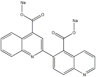 双喹啉-4-羧酸二钠盐结构式