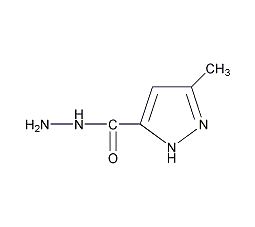 5-甲基-2-H-吡唑-3-羧肼结构式