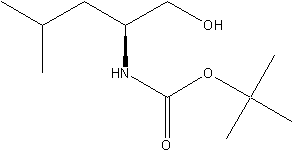 N-Boc-L-亮氨醇结构式