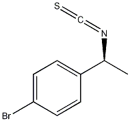 (S)-(+)-1-(4-溴苯基)乙基异硫氰酸酯结构式