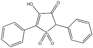 4-羟基-2,5-二苯基-3-噻吩酮1,1-二氧化物结构式