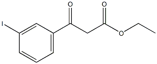 (3-碘苯甲酰)乙酸乙酯结构式