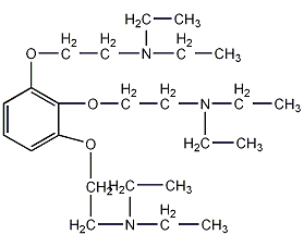 2,2',2''-[苯-1,2,3-三基三(氧)]三[N,N-二乙基乙胺]结构式