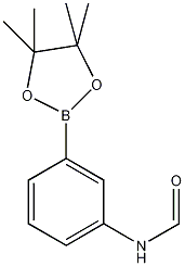 N-[3-(4,4,5,5-四甲基-1,3,2-二氧杂硼烷-2-基)苯基]甲酰胺结构式
